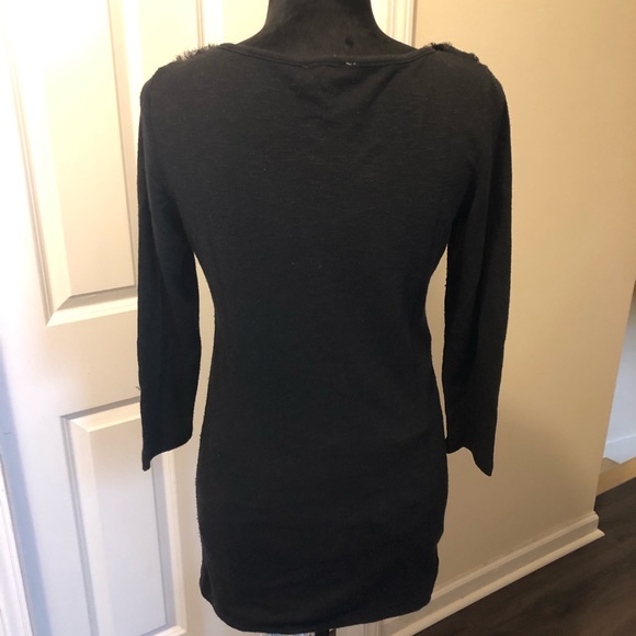 Misses Flower appliqué scoop neck sweater - Picture 4 of 5